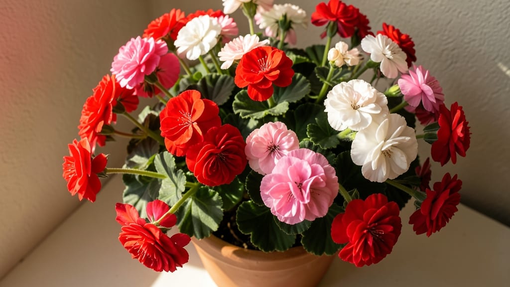 Geraniums Brighten Windowsills Year-Round