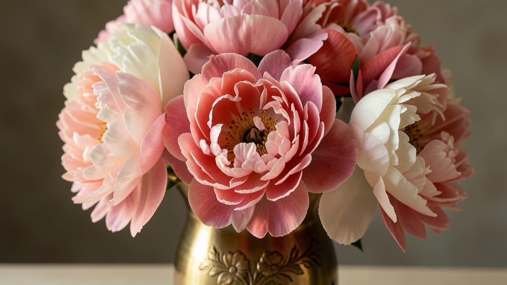 Classic Peonies For Luxurious Wedding Bouquets