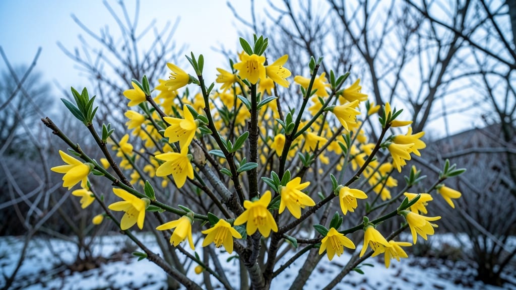 Winter Jasmine: Golden Clusters for Sunlit Spaces