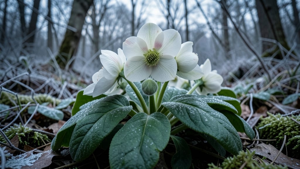 Christmas Rose: Elegant White Winter Blooms