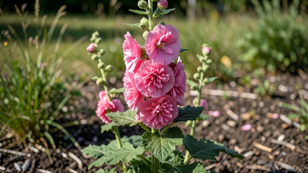 Double Bloom Hollyhocks: Stunning Rebloom Triggers for Bold Garden Drama