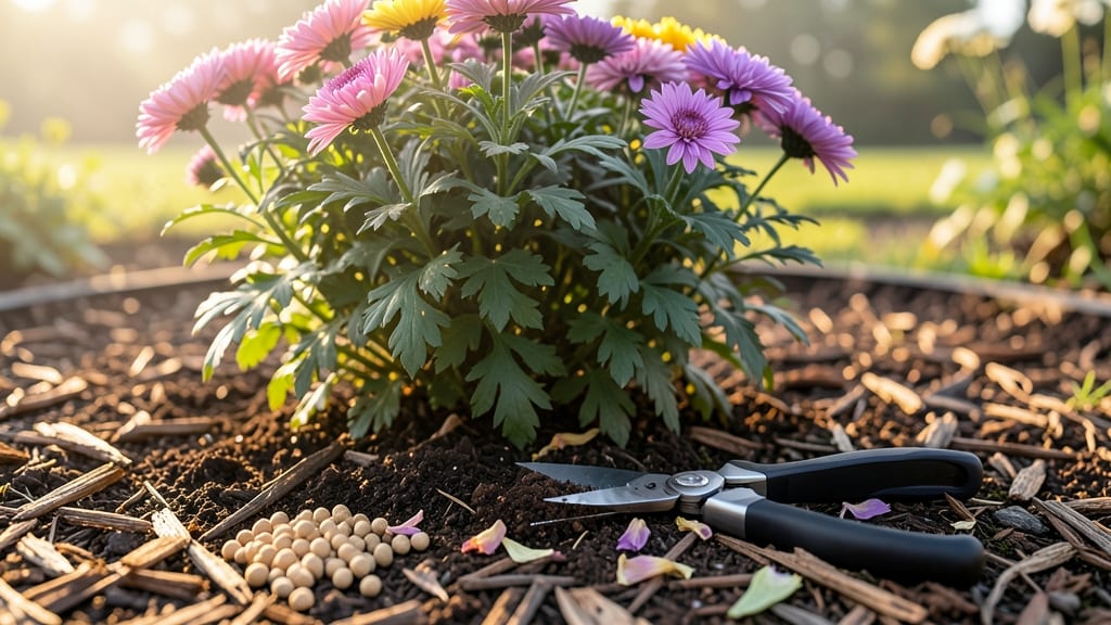 Will Mums Bloom Twice: Variety-Specific Truths and Deadheading Rules