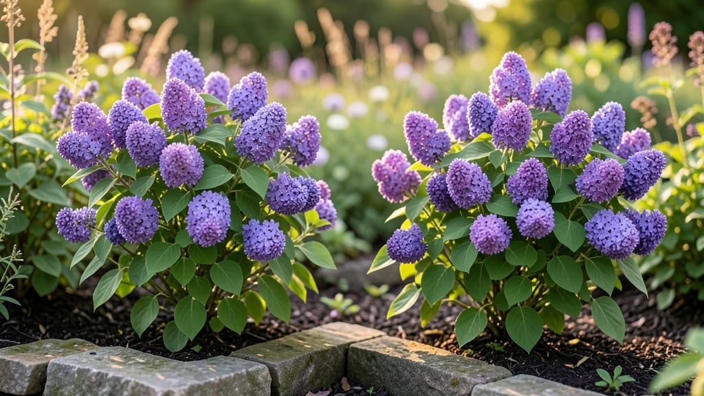 Dwarf Lilac with Compact Purple Clusters