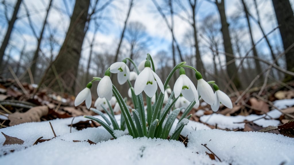 Snowdrops Galanthus Nivalis