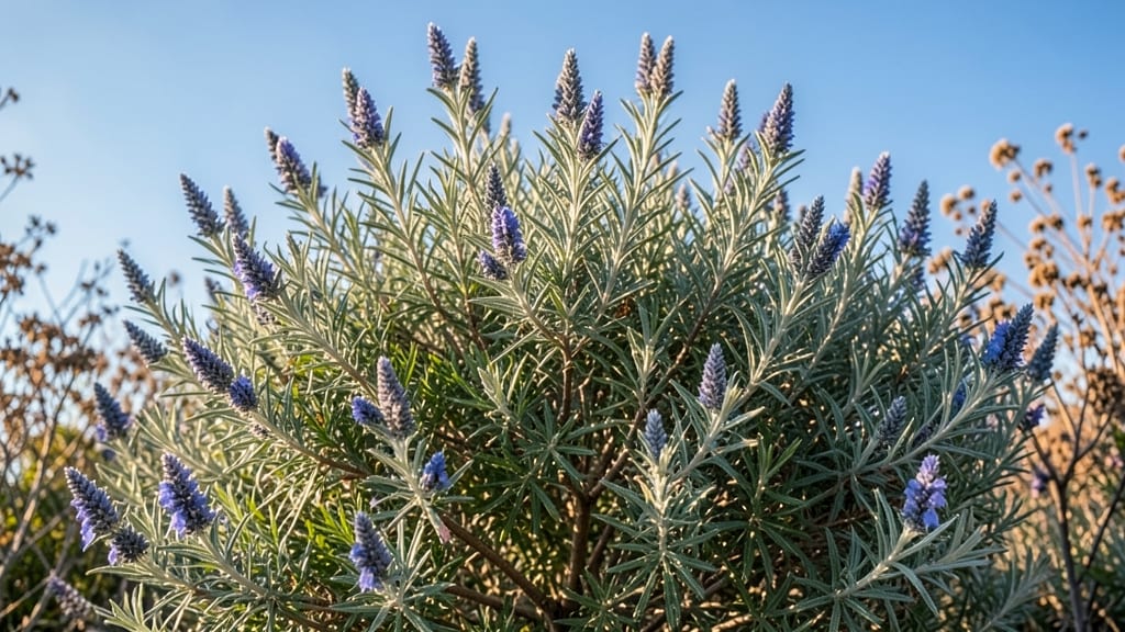 Caryopteris with Steel Blue Flower Clusters