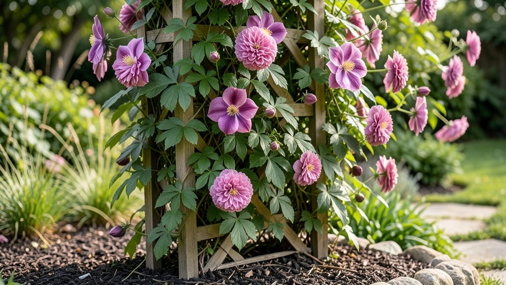 Double Bloom Clematis: Pruning Secrets for Year-Round Purple Cascades