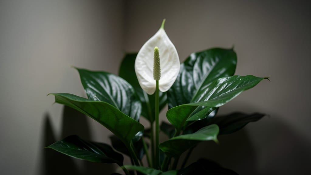 Peace Lily Thrives in Low Light