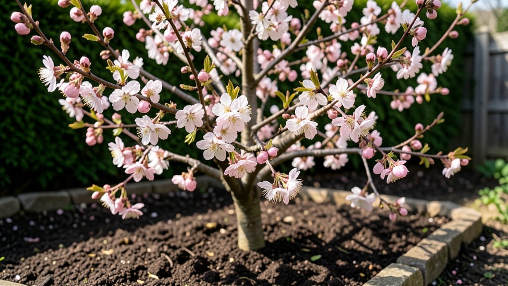 Peach Bloom Border: Sun-Kissed Edging That Lures Pollinators All Summer