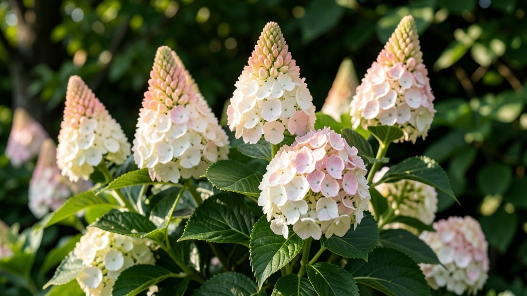 Hydrangea Panicle with Cone-Shaped Blooms