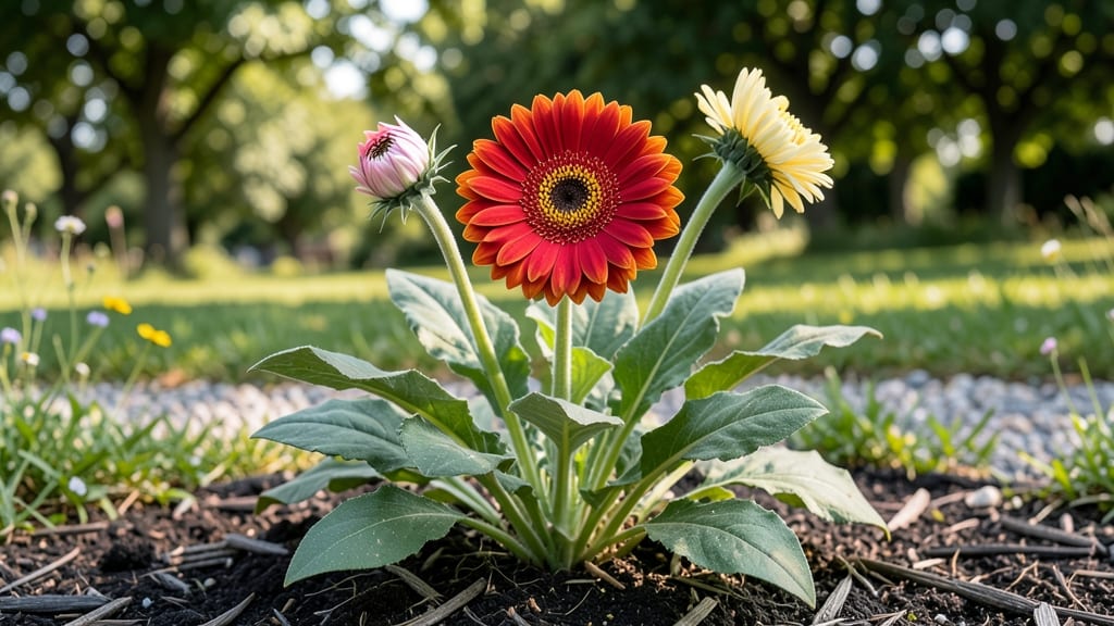 Daisy Bloom Season: Heat-Triggered Purple Spikes All Year
