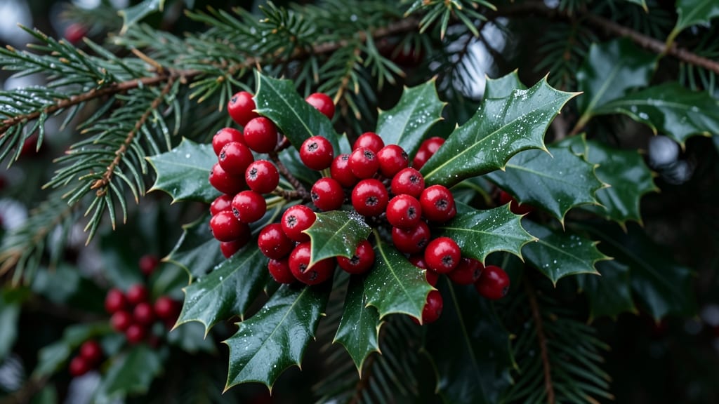 Holly Berries for Evergreen Holiday Accents