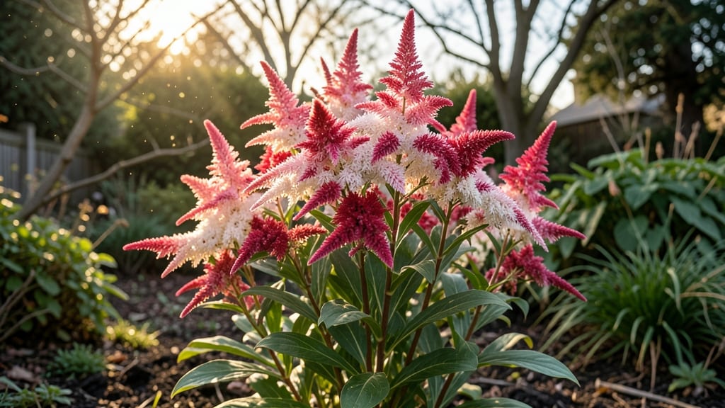 Astilbe with Feather Plumes