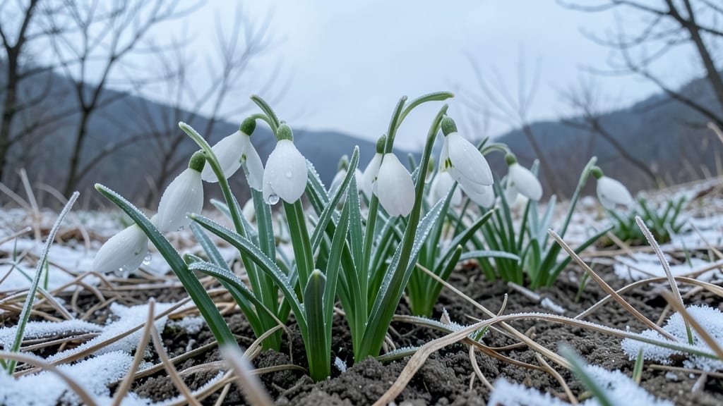 Snowdrops Galanthus Nivalis