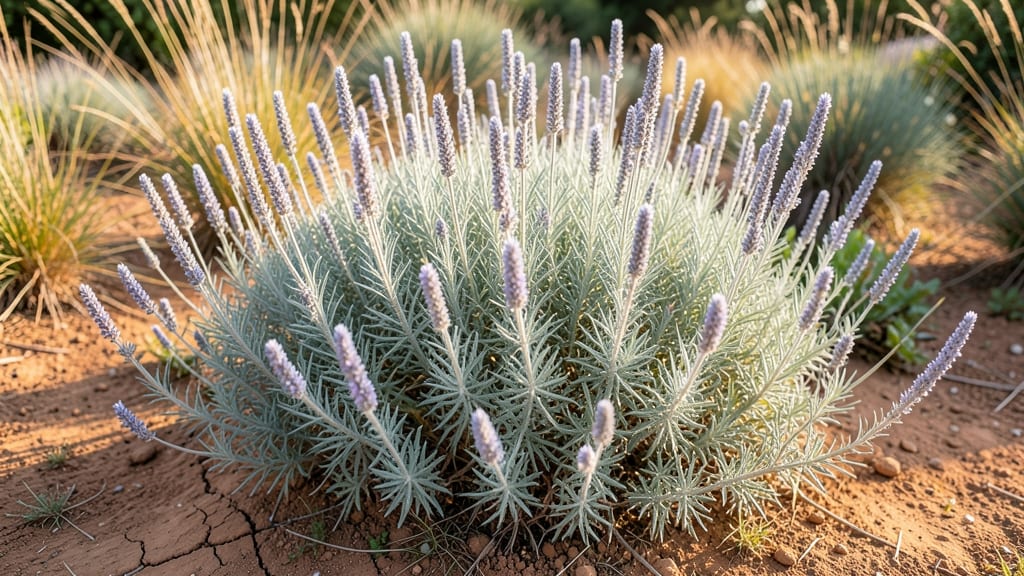 Russian Sage with Silvery Blue Flowers