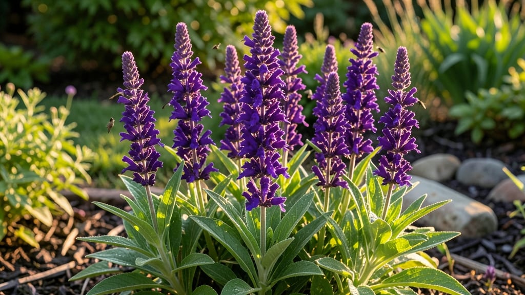 Salvia 'May Night' for Hummingbirds