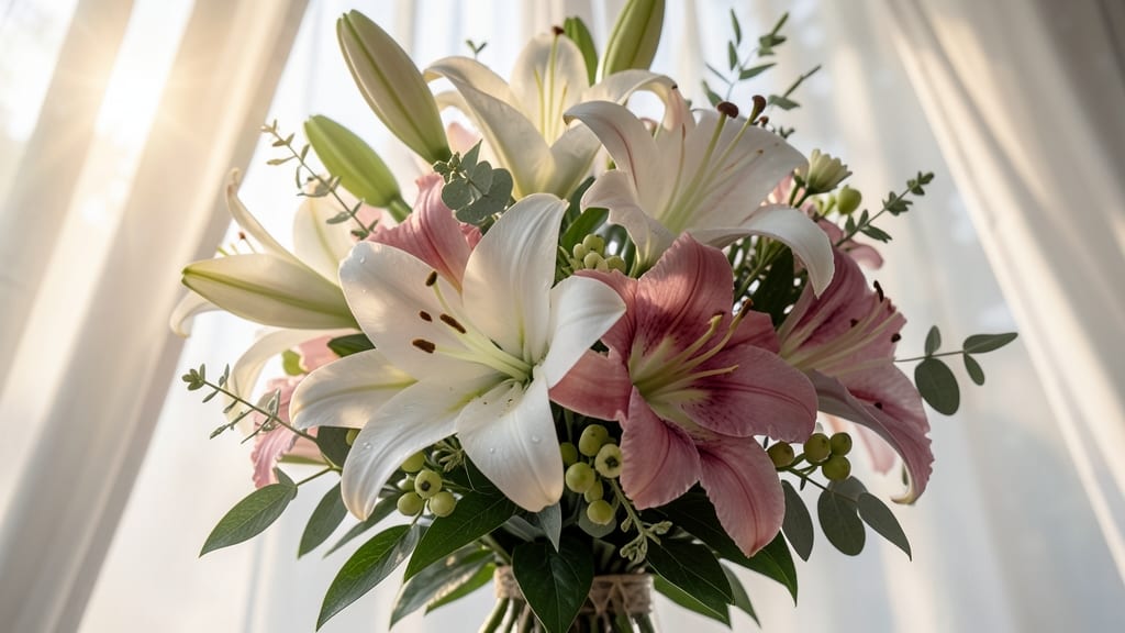 Lilies For Dramatic Bridal Bouquets