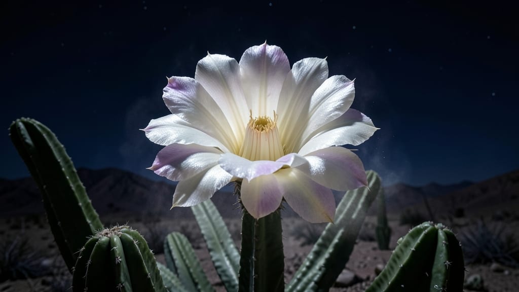 Queen of the Night Cactus with Dramatic Spikes
