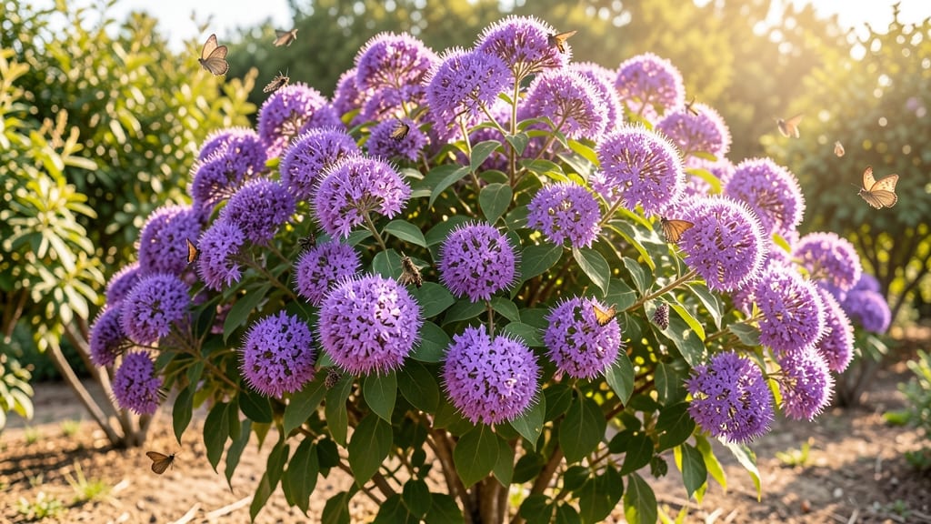 Butterfly Bush with Fragrant Purple Blooms