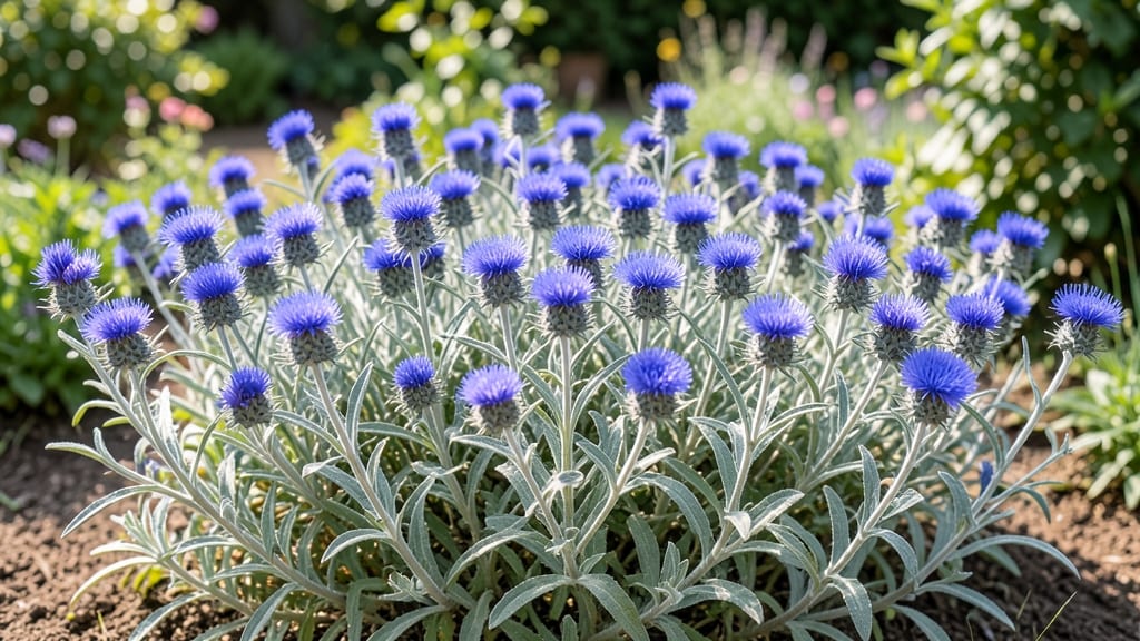 Catmint with Purple-Blue Flower Clusters