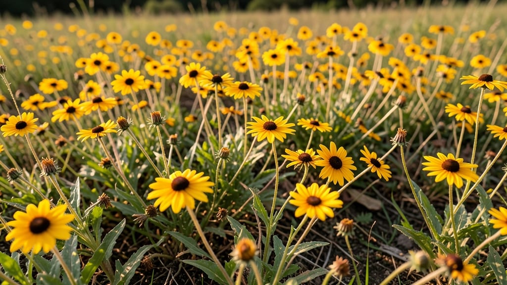 Black-Eyed Susan with Golden Yellow Blooms