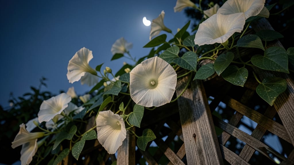 Moonflower Vine with Fragrant Evening Blooms