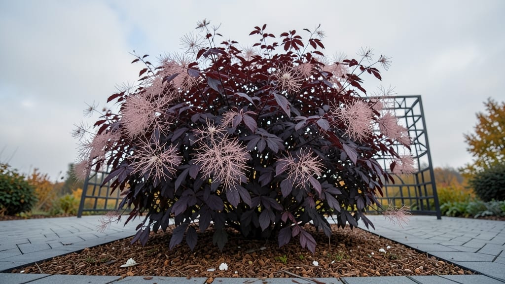 Smoke Bush with Velvety Purple Foliage