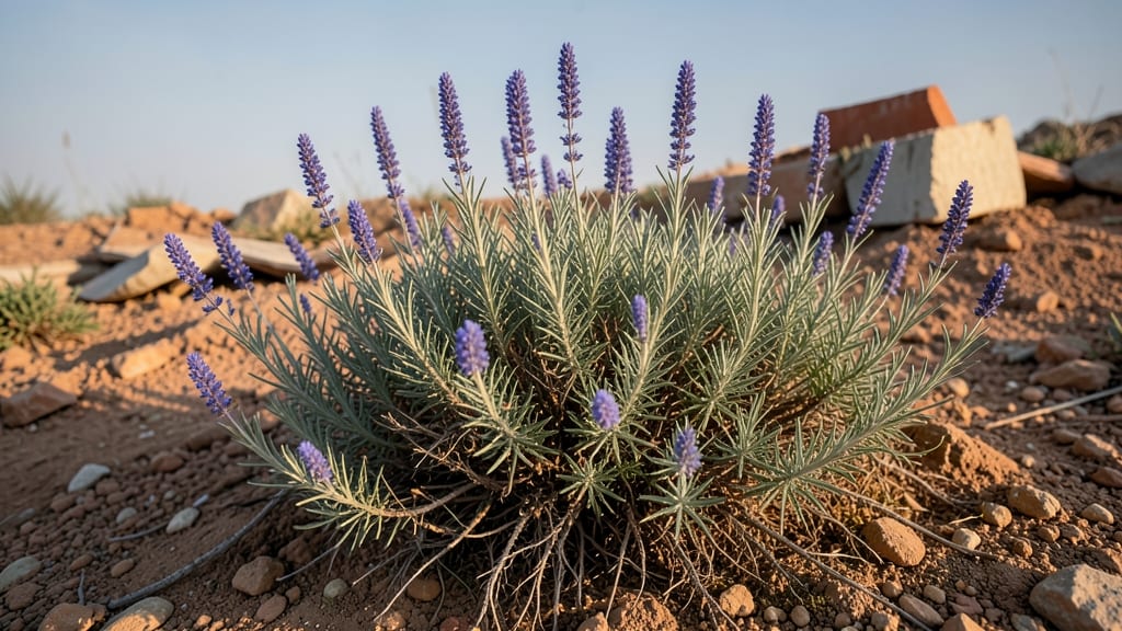Russian Sage with Lavender Blue Spikes