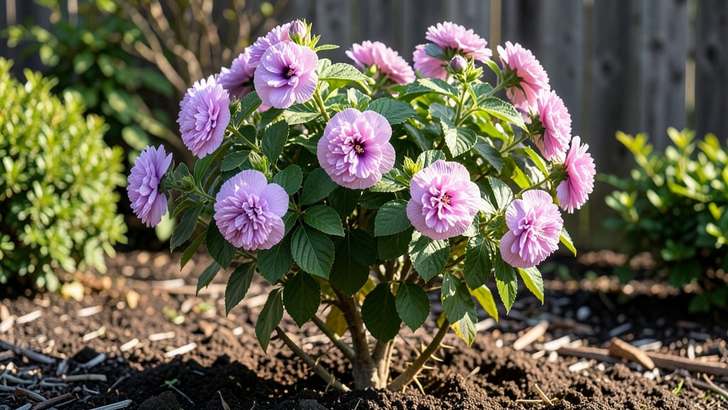 Double Bloom Rose of Sharon: Reblooming Magic With Minimal Pruning