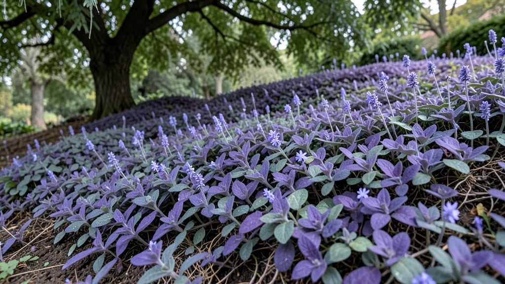 Ajuga Reptans for Purple Ground Cover