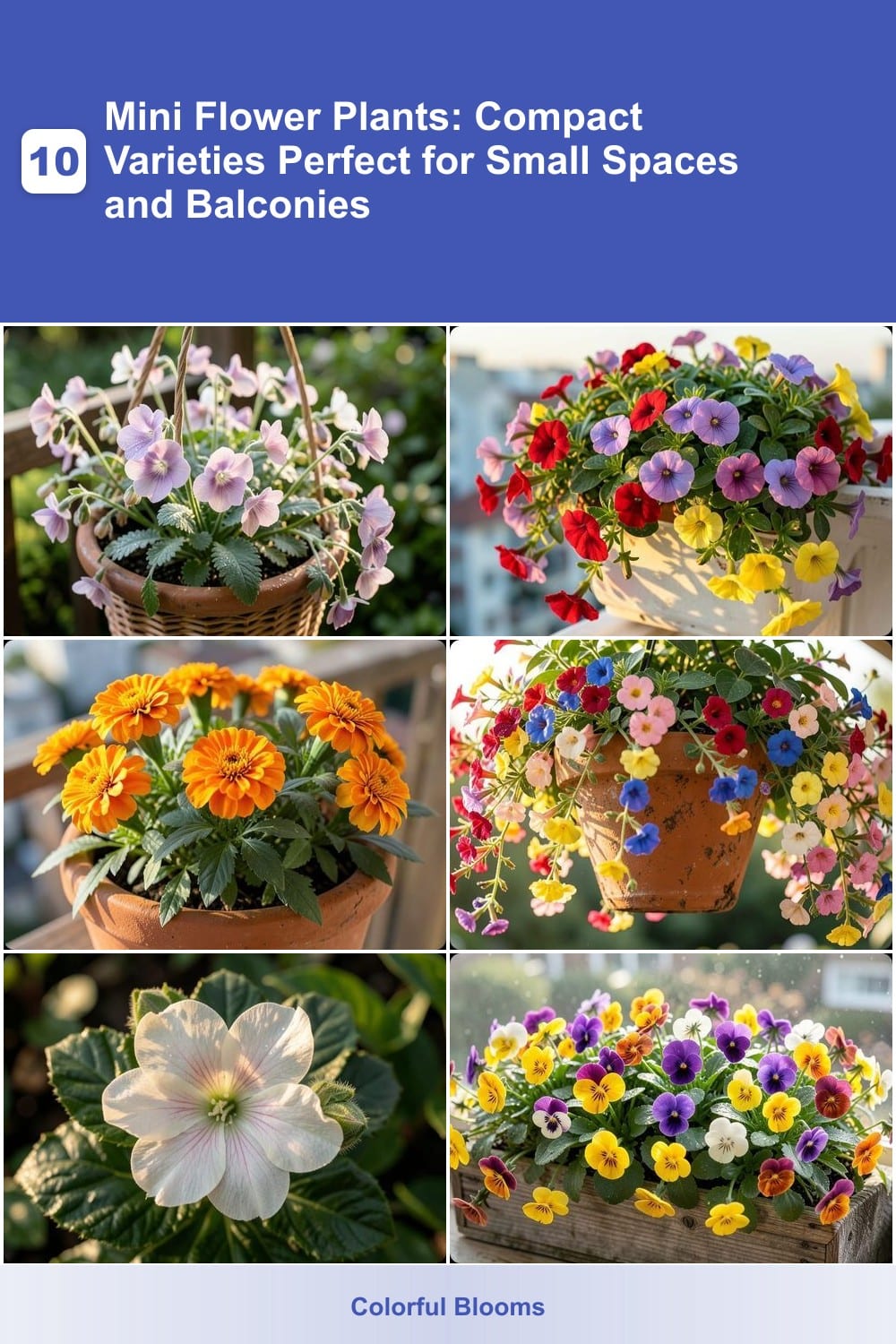 10 Mini Flower Plants: Compact Varieties Perfect for Small Spaces and Balconies