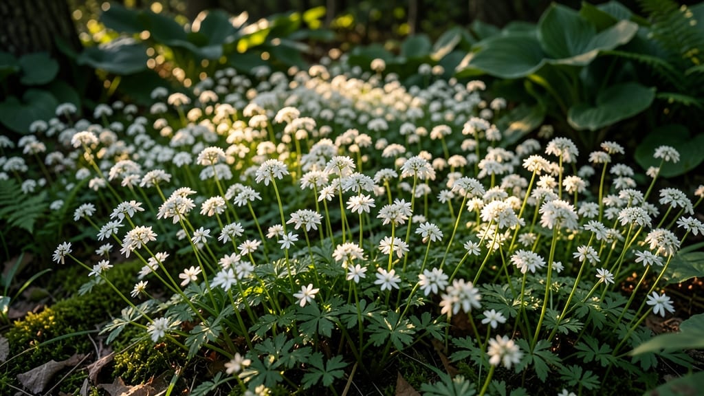 Sweet Woodruff for Airy White Flower Clouds